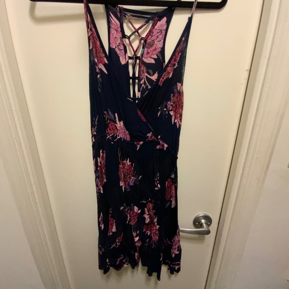 Low Cut Flower Sun Dress